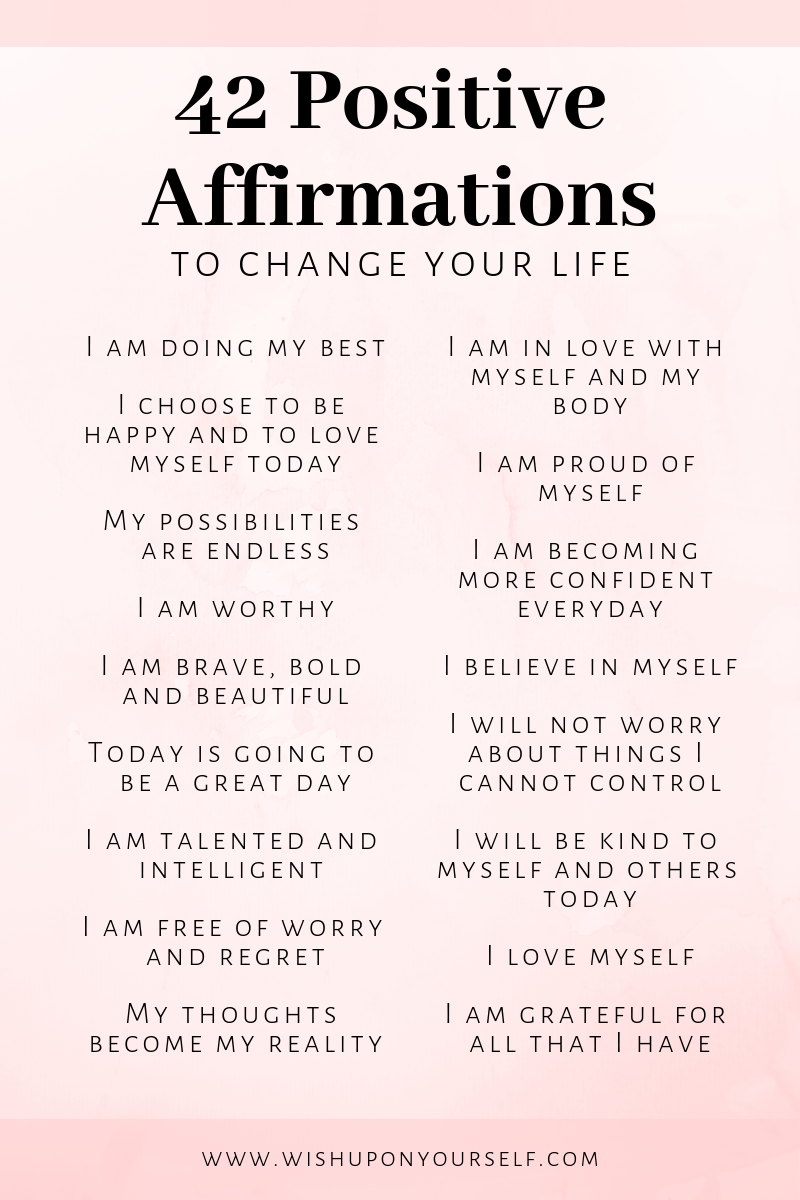 13 Affirmations To Change Your Life -